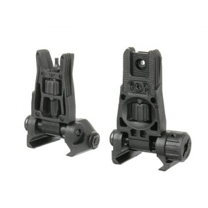 Polymer Pro Backup Sight Set - Black [D-DAY]